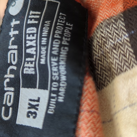 Carhartt Men's Rugged Flex Relaxed Fit Midweight Long-Sleeve Flannel Shirt - Picture 10 of 16